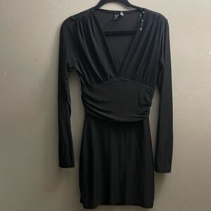 Windsor Black Long Sleeve Bodycon Dress